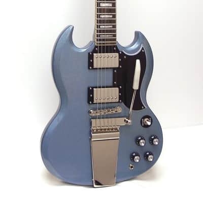 Epiphone TV Pelham Blue SG Custom Maestro Ltd Ed Electric | Reverb