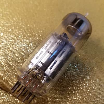 Tung-Sol Matched Pair (2) 12BH7A tNOS AT1000 TESTED Vacuum Tubes black plate 12BH7 dual triode 1950-1960 image 10