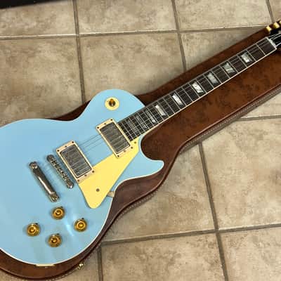 2025 Gibson Custom 1957 Chambered Les Paul M2M Murphy Lab Ultra Light Aged Frost Blue Top image 2