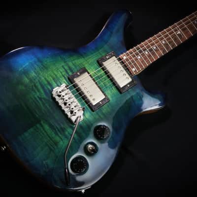 Travis Franklin Guitars - Brazos 24 in Aqua/Blue image 2
