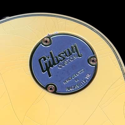 2025 Les Paul Custom Custom Shop Murphy Lab Ultra Light Aged ~ Aged Aspen White image 10
