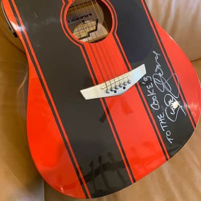 Esteban guitar Acoustic - RED / BLACK image 3