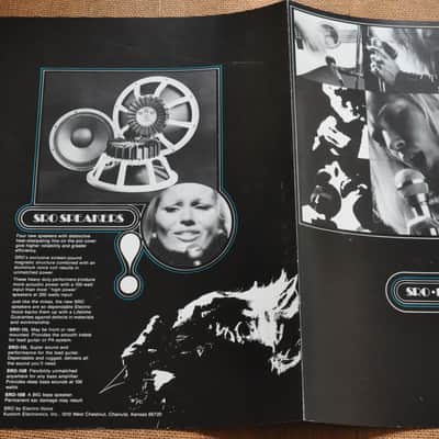 SRO Electro Voice Kustom vintage catalog booklet brochure. 1970's image 5