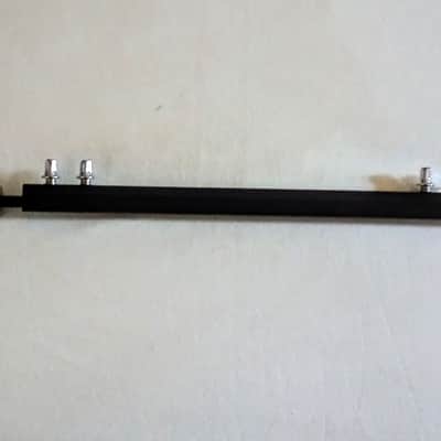 UNMARKED BASS DRUM POWER SHAFT CONNECTOR BAR - BLACK & ALUMINUM - FREE SHIP TO C-USA! image 2