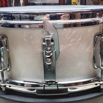 Slingerland No.159 5.5"x14" Student Model Snare Drum - White Marine Pearl VIDEO!!! image 1