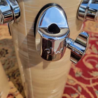 DW Collector's Series Maple Standard Rata Toms 4pc - 12x6, 14x6, 16x6, 18x6 - Creme Oyster (C013-11) image 19