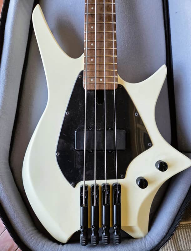 HILs NEXT HNB3 Short Scale Bass Guitar Headless wGig Bag White image 1