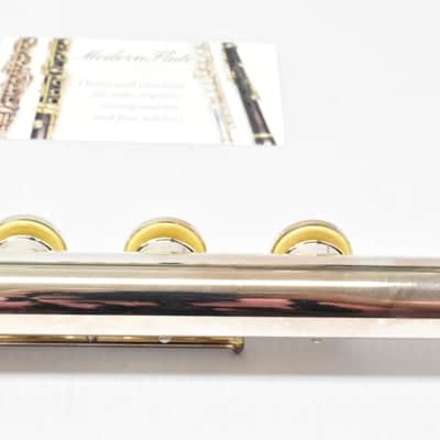 Mint Jupiter diMedici 911 Semi-Pro Flute by Altus Sterling D6 Head w/ Open Hole Offset G Split E & B Foot Like New image 14
