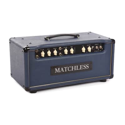 Matchless HC-30 30W Head Navy w/ Gold Grille image 2