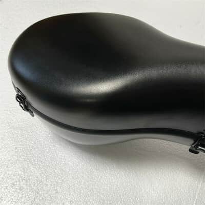 Beautiful strong abrazine black carbon fiber cello case 4/4 ,free shipping image 2