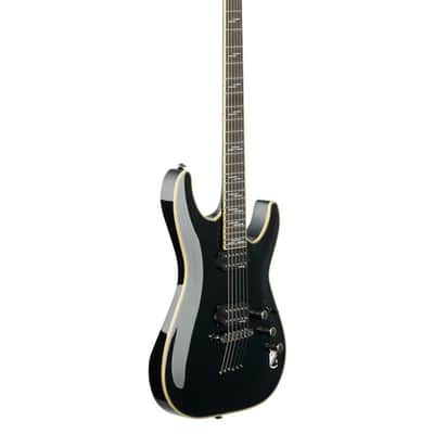 Schecter C-1 Blackjack Electric Guitar Gloss Black image 8
