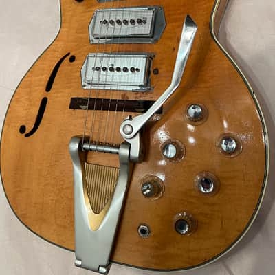 Airline Barney Kessel Swingmaster P-5 Hollowbody Electric Guitar 1960"s Natural image 10