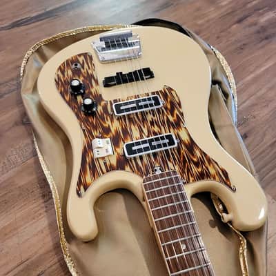 Kimberly Teisco Electric Guitar Unbranded JAPAN Excellent Condition With Original Bag RARE Color image 6
