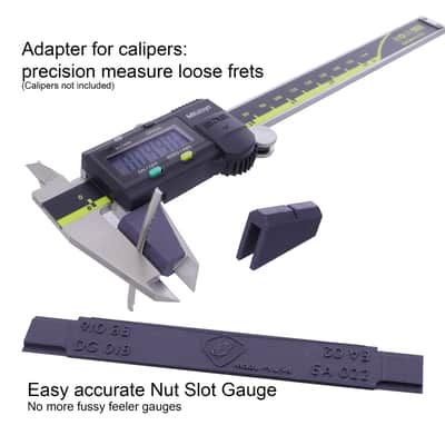 Fret Measure Adapter for Calipers + Nut Slot Gauge image 1