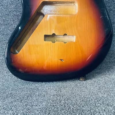 Tobacco Burst Left Handed Jazz Bass Body image 4