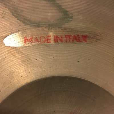 14" Vintage Italian Zanchi Revere Paper Thin Hi Hat Cymbals UFIP K 608g/636g #494 image 14