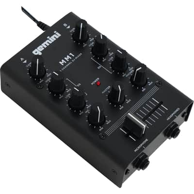 Gemini MM1 Pro Audio Pocket-Sized 2-Channel DJ Mixer w/ 2-Band EQ + Headphones image 11