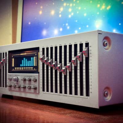 SANSUI SE-8X 🔥RARE SILVER🔥 Original Boxed Vintage Stereo Graphic Equalizer image 6