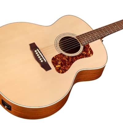 Guild F-240E Natural Satin Jumbo Acoustic Electric Guitar image 10