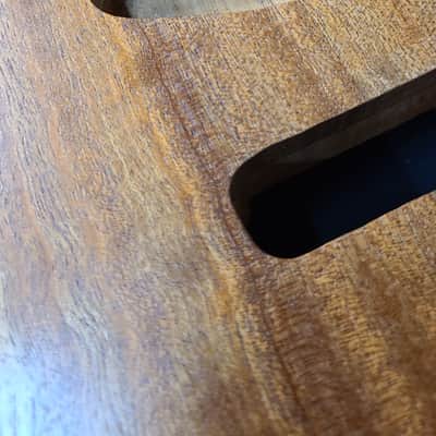 Unbranded Custom ST Body Honduran Mahogany Inlaid Figured Sapele Top Natural Satin Nitro Made in USA image 4