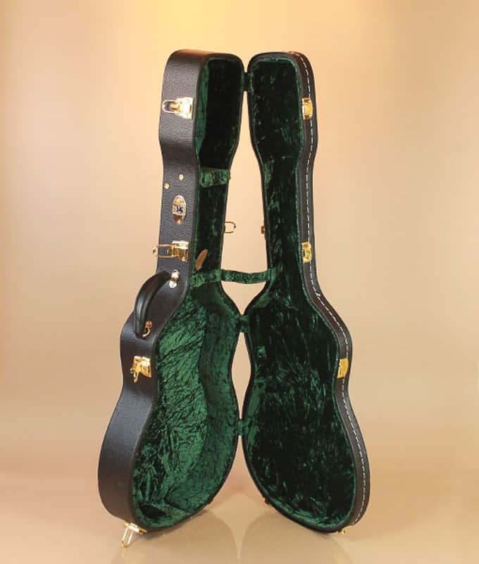 0 Size Acoustic Guitar Premium Hard Case • FREE & FAST Shipping • Plush velvet interior - single O image 1