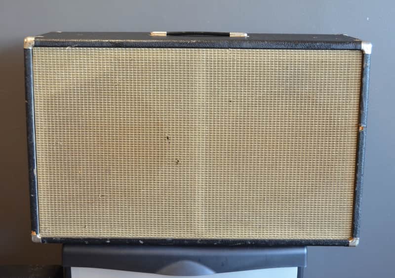 Fender 2×12 Vintage Bassman Cabinet – Used - Black Tolex image 1