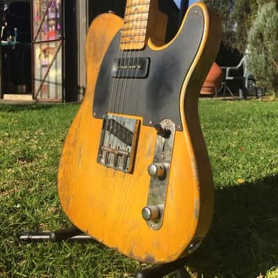 Telecaster Custom Milton PD 53 T style Aged Butterscotch image 5