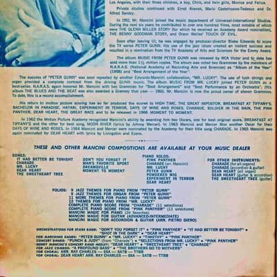 IN THE ARMS OF LOVE from "What did you do in the war, Daddy?" movie Music Henry Mancini 1966 edition image 2