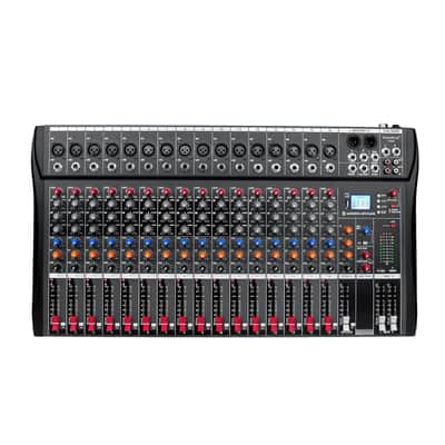 Cxxss Digital 16-Channel Mixer Sound Board Console Wireless Live Studio Audio Mixer Power Mixing USB (110V-220V) image 1
