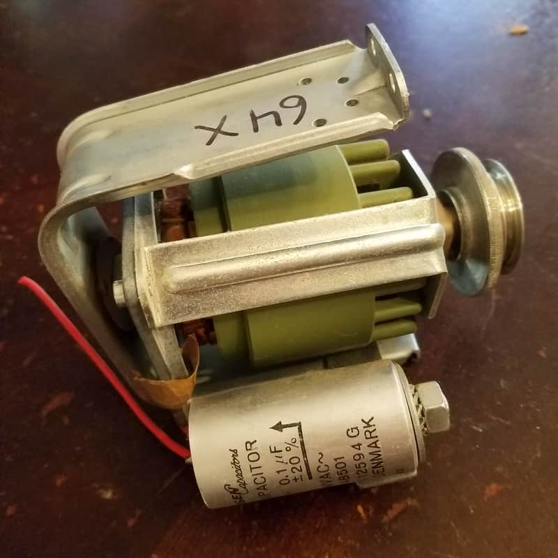 Tandberg 64X Papst Synchronous Motor and Jensen paper capacitor  HSZ 32.50-4-780De 1964-1966 - Green image 1