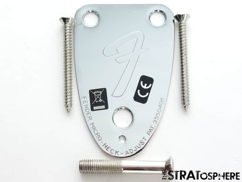 Ritchie Blackmore Fender Stratocaster Strat NECK PLATE, Chrome 70s image 1