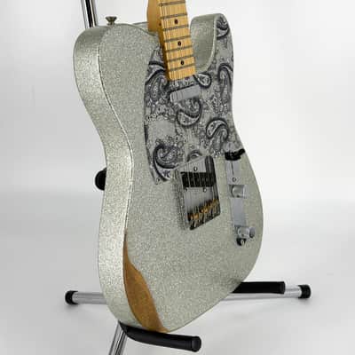 2017 Fender Brad Paisley Road Worn Telecaster – Silver Sparkle image 6