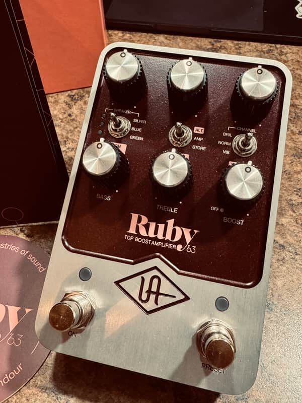 Universal Audio Ruby ’63 Top Boost Amplifier 2022 - Present - Ruby / Silver image 1