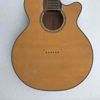 Folk Acoustic Guitar Spruce Top Body with Maple Neck, Rosewood Fingerboard image 1