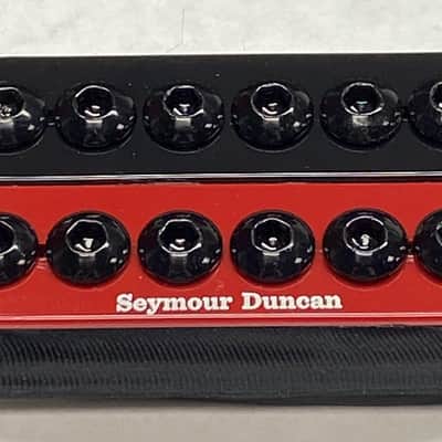Seymour Duncan SH-8B Invader 6 String Bridge Humbucker - RED/BLACK Zebra image 1