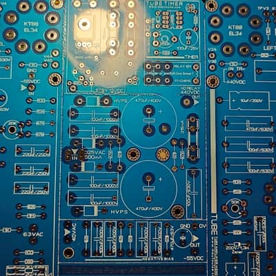 Tube Stereo Amplifier 2xEL34 PP / 35Wrms ReDesign PCB (Elektor) All In One PCB image 13