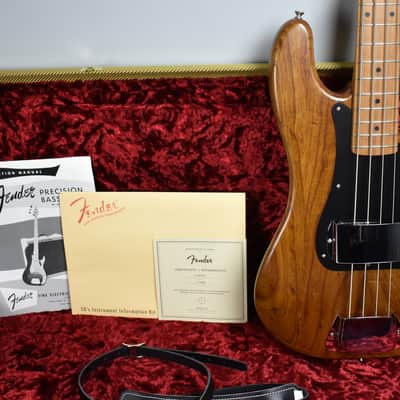 2017 Fender '58 Precision Bass Limited Edition Roasted Ash Electric Guitar OHSC image 2
