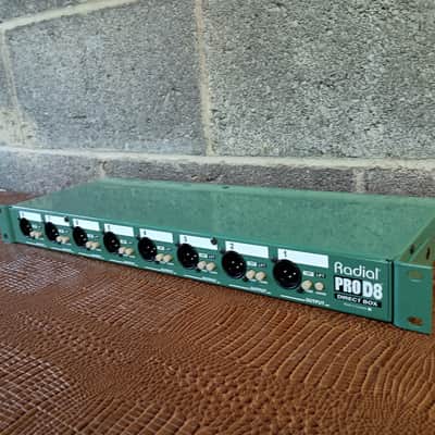 Radial ProD8 8-channel Passive Instrument Direct Box - Green image 2