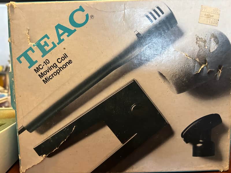Vintage TEAC mc-10 moving coil microphone 1970’s image 1