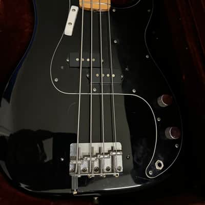 Fender Precision Bass with Maple Fretboard 1970 - 1983 - Black image 9