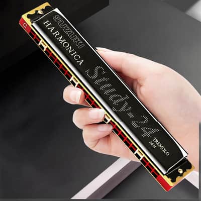 管楽器・吹奏楽器 Hohner Double Puck Harmonica Hohner Double Puck Harmonica, Double-sided G/C, 10-hole Diatonic