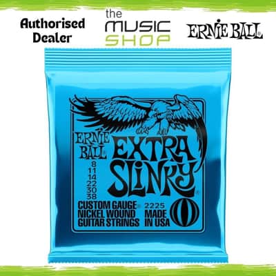 Ernie Ball Extra Slinky 8-38 Nickel Wound Electric Guitar Strings - 2225 image 1