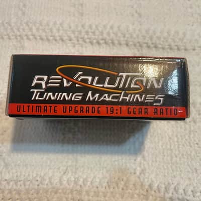Kluson Revolution 6-in-Line F-Mount Locking Tuners Black image 2