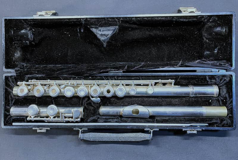 Vintage 'Project' 1970's DeFord (Emerson) Silver Plated 'Open Hole' Flute Outfit image 1