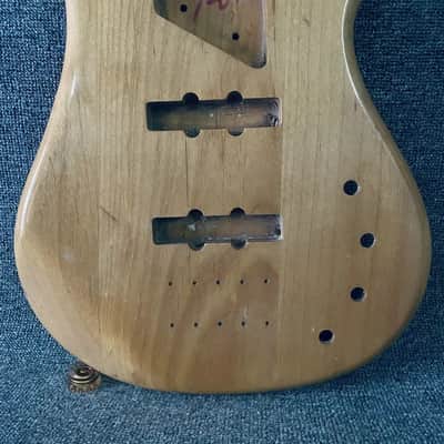 Solid Alder Wood 4 String Bass Body image 8