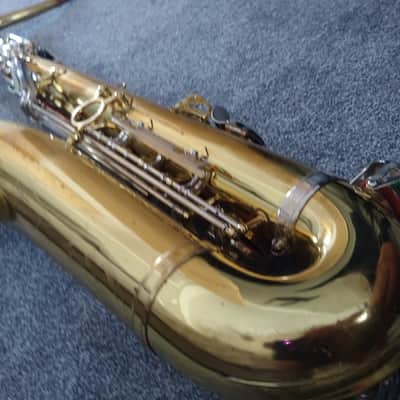 Borgani 0166S Vintage Tenor Saxophone 1980s - Gold Lacquer with Silver Nickel Keys image 17