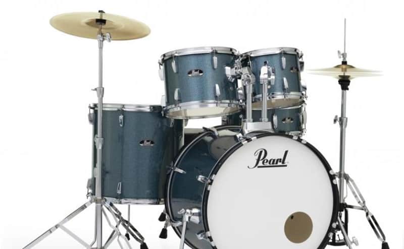 Pearl RS525SCC RoadShow Series 5-Piece Kit W/ Hardware & Cymbals-#703 Aqua Blue Glitter image 1