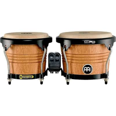 Meinl FWB190SNT-M 6 3/4" and 8" Marathon Series Wood Bongos in Super Natural w/ Video image 1