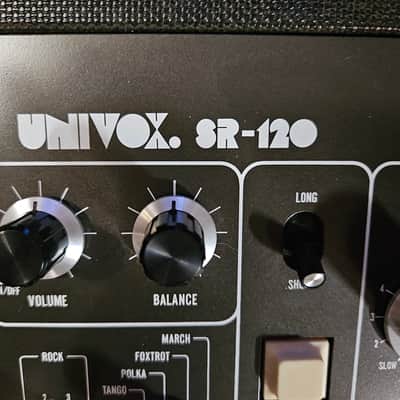 Univox Korg SR-120 Mini-Pops drum machine. !SPECIAL! SR-120 1970's - Black image 6