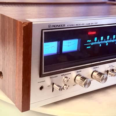 🎶 Pioneer SX-737 / SX737 Vintage Stereo Receiver – Serviced – Cleaned – Tested – Blue LED – Original Wood Case image 5